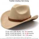 HiXceHiCeng Toddler Boys Cowboy Hat, Baby Infant Cowboy Hats, Toddler Cowgirl Hat for Girls, Kids Western Cowboy Hat Camel 6-36M, 1 Pc