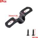 Antrader Pipe Strap Clamp,Reinforced Rigid Pipe Strap 304 Stainless Steel Conduit Clamps,ID 10mm,Black (12Pcs)