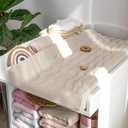 lulumoon Muslin Changing Pad Cover: Baby Cotton Quilted Changing Table Cover - Soft Changing Pad Sheets for Boys Girls