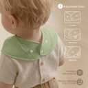 Muslin Baby Bibs 8 Pack, Baby Bandana Drool Bib for Drooling and Teething, 100% Cotton Soft Absorbent for Girls Boys Fresh Hues
