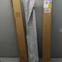 UNISHADES no Drill Cordless Roman Shades for Windows, 35" W 64" H - 100% Blackout - Linen - Grey