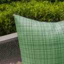 Kevin Textile Outdoor Waterproof Throw Pillow Covers 12x24 Inch Pack of 2 Woven Faux Linen Farmhouse Decorative Water Resistant Lumbar Cushion Covers for Tent Patio Garden Couch Sofa Sage Green