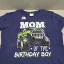 Mom of the Birthday Boy Monster Truck Birthday Novelty Gift T-Shirt, S