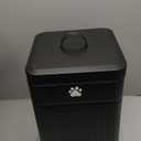 Dog Poop Trash Can Outside, 12L/3.1Gal Metal Dog Waste Trash Can with Lid, Foot Pedal, Waste Container with 40 Bags, Pet Poop Bucket with Lid Soft Close for Pet, Rectangular Black
