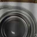 ONTUBE Ceramic Bacon Grease Container Keeper with Strainer, Frying Oil Storage Can, White