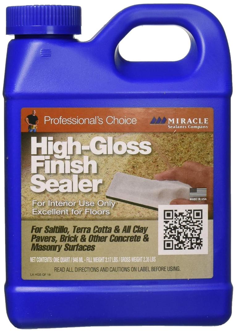 Miracle Sealants High-Gloss Finish Sealer for Tile & Stone, Water-Based, Quart