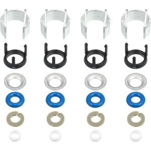 X AUTOHAUX 4 Set Fuel Injector Seal Repair O-Ring Kit 06H998907A 06J998907 06G998907 for VW Beetle Golf Passat Jetta Tiguan for Audi A3 A4 S4 A5 S5 A6 Q3 Q5 TT