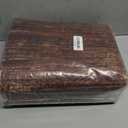 Modern Washable Rug 4x6 Non-Slip Solid Area Rugs for Living Room, Non-Shedding Stain Resistant Bordered Throw Carpet, Neutral Foldable Floor Rugs for Bedroom Dining Table, Red Brown