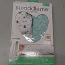 SwaddleMe by Ingenuity Compression Baby Swaddle Pod, Two-Way Zipper for Easy Diaper Changes, Improves Sleep & Calms Startle Reflex, 0-2 Months, 1.0 TOG, 2-Pack - Little Bees