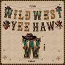 3 x Western Cowboy Party Decorations - West Rodeo Theme Decor Wild West Yee Haw Banner Hanging Swirls for Birthday Baby Shower Party Supplies