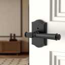 Asidrama 6 Pack Matte Black Privacy Interior Door Handles