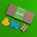 Playtime Biscuits | Hand-Decorated Dog Cookies 3 Pack in Gift Box | Extra Large Dog Treats 62g Cookie, Vegan Snacks for Dogs, Gifts for Dogs