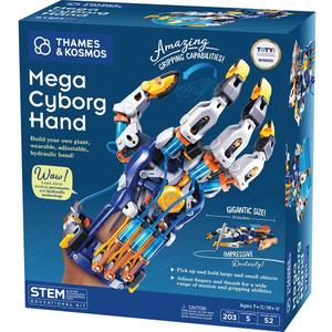 Thames & Kosmos Mega Cyborg Hand STEM Experiment Kit | Build Your Own GIANT Hydraulic Amazing Gripping Capabilities Adjustable for Different Sizes Learn Pneumatic Systems