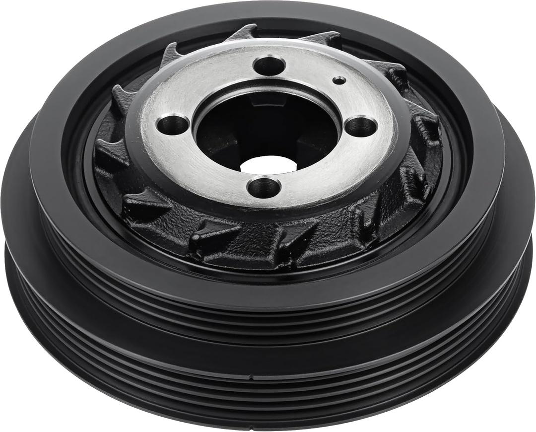 SCITOO 594-504 Harmonic Balancer Crankshaft Pulley Fits 01-04 for Hyundai Santa Fe 99-05 for Hyundai Sonata 01-04 for Kia Magentis 01-06 for Kia Optima