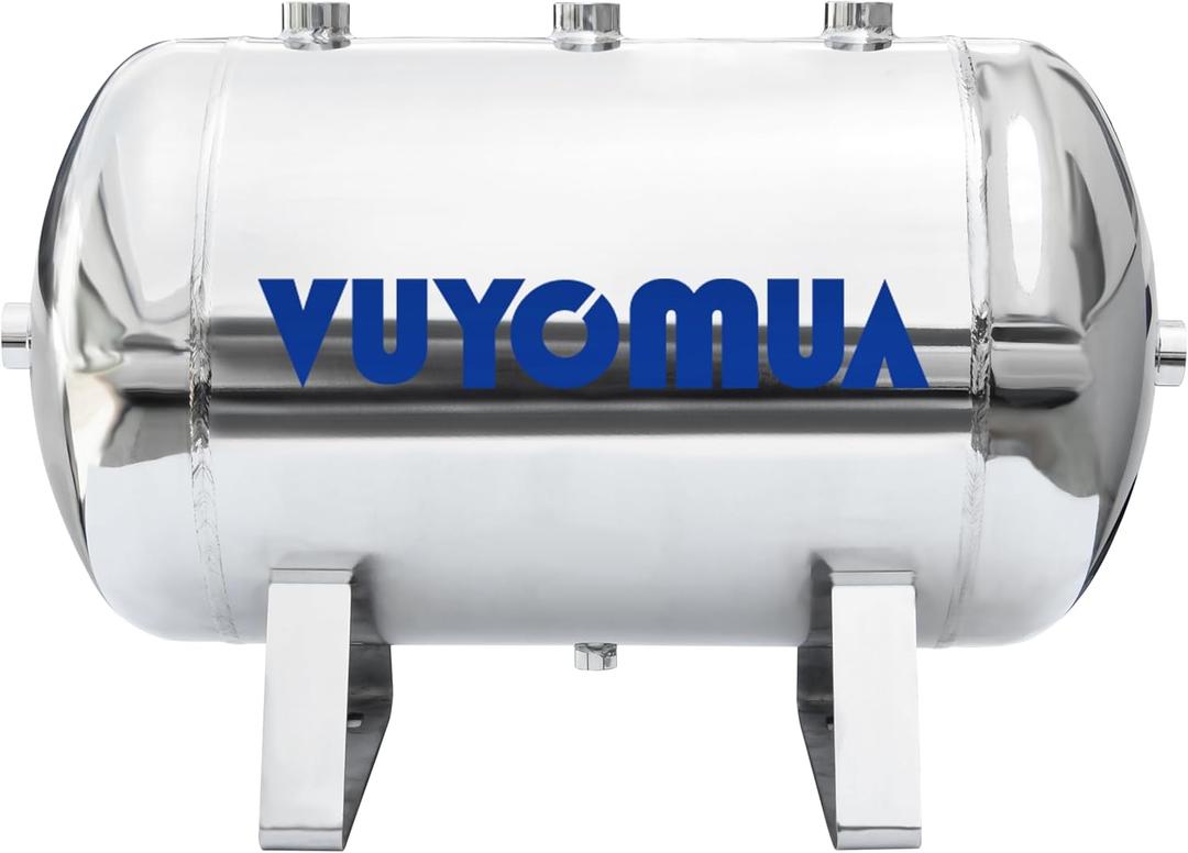 304 Stainless Steel High Pressure Mini Small Portable Air Tank Air Reservoir Water Storage Tank (30L-SG)