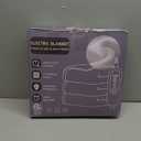 Heated Blanket Electric Blanket, Cozy Faux Rabbit Fur & Soft Flannel Warm Heater Throw Blanket with 5 Fast Heating Levels &10Hours Auto-Off Over-Heat Protection, 50" x 60" (Grey)