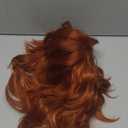 Mens Orange Wig Short Layered Fluffy Natural Wig Synthetic Heat Resistant Halloween Cosplay Wig for Males