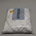 Madison Park Irina Embroidered Kitchen, Transitional Fabric Sheers Single Curtain Scarf for Living Room Light Privacy Curtain Diffusing Sunlight, 1-Panel Pack, 50" x 216", White/Grey