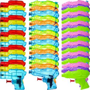 Threan 100 Pack Water Gun for Kids Mini Water Gun Toy Colors Plastic Squirt Pistol Small Fun for Adults Teens Summer Pool Beach Party Favor Outdoor Game Bath Birthday(Cool)