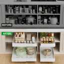 PAKETA 4 Pack Expandable Pull Out Cabinet Organizer,21" Deep