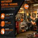 Chain Hoist 1 Ton, 2200 lbs Capacity, 20 FT Manual Chain Fall, G80 Alloy Steel Load Chain, Double-Pawl Brake, 360° Swivel Hooks, Heavy Duty Hoist for Garage, Shop, Farm, Warehouse