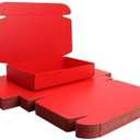 KAXILU Cardboard Boxes Shipping Packaging Boxs 20pcs Shipping Boxs Suitable E-Commerce Packaging Small L8xW5.5xH1.5 inch Red