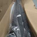 Extra Long Curtain Rods for Window 144-240", Telescoping Heavy Duty 1-Inch Single Drapery Rods for Window with Cap Finials, Matte Black