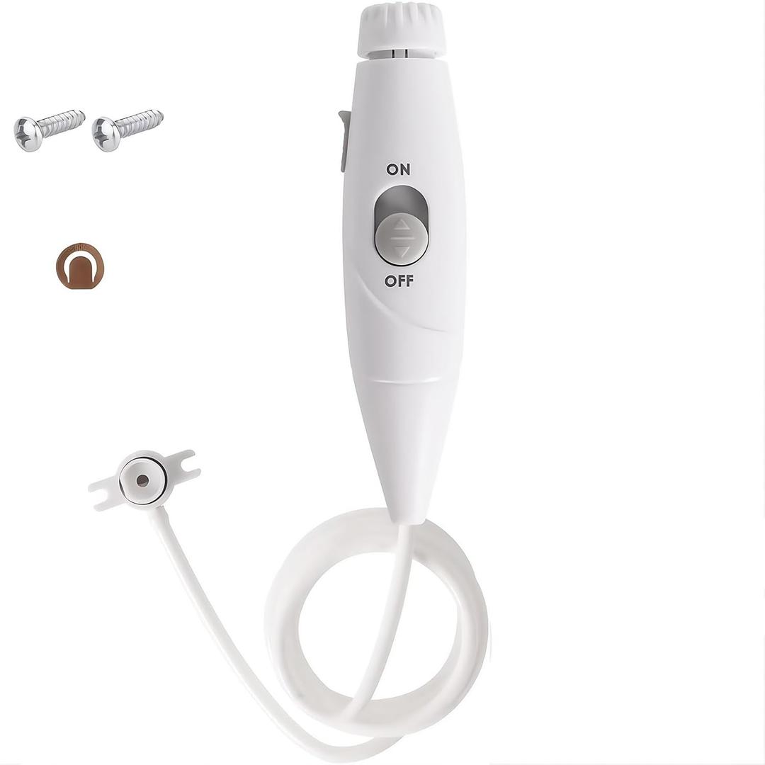 Replacement Hose and Handle Parts for Waterpik Aquarius Water Flosser (WP660 & WP670 Series) Oral Hygiene Accessories Water Hose Plastic Handle Compatible, Gray