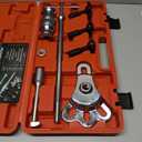 8 Piece Slide Hammer Puller and Rear Axle Bearing Removal Tool, Axle Seal and Bearing Remover Set with Slide Hammer Yoke and 3 Rear Axle Puller Adapters