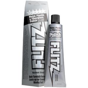 Flitz Metal Polish Paste - 5.29oz USA-Made Polish for Solid Chrome, Stainless Steel, & Aluminum - Non-Abrasive for Light Oxidation - Requires Manual Buffing - Not for Plated/Coated Surfaces (1 Pack)