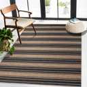 Striped Easy Jute Rug 3x5 Outdoor Rug Washable Rugs for Living Room Bedroom Non Slip Neutral Farmhouse Indoor Outdoor Carpet for Backyard Patio Office