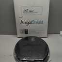 Angel Shield Toilet Seat with Zinc Alloy Hinges Quiet-Close Quick-Release Wood Molded UV Lid Easy Clean(Elongated, Black)