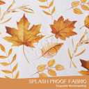 Romanstile Fall Round Tablecloth 70 Inch,Thanksgiving Autumn Harvest Orange Maple Leaf Table Cloths, Stain Resistant Farmhouse Table Cover for Thanksgiving Holiday Dinner Party