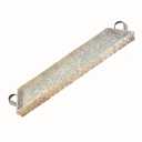 38" x 11.8" Extra Large Handwoven Wicker & Wood Tray – Oversized Long Decorative Tray for TV Console, Dining Table, Centerpiece, and Home Organization