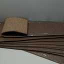 Linen Stair Treads for Wooden Steps Indoor 30x8 inch, 15pcs Upgraded Self Adhesive Backing Non Slip Stair Carpets, Peel and Stick Stair Runner Rugs, Reusable Staircase Step Treads(Brown)