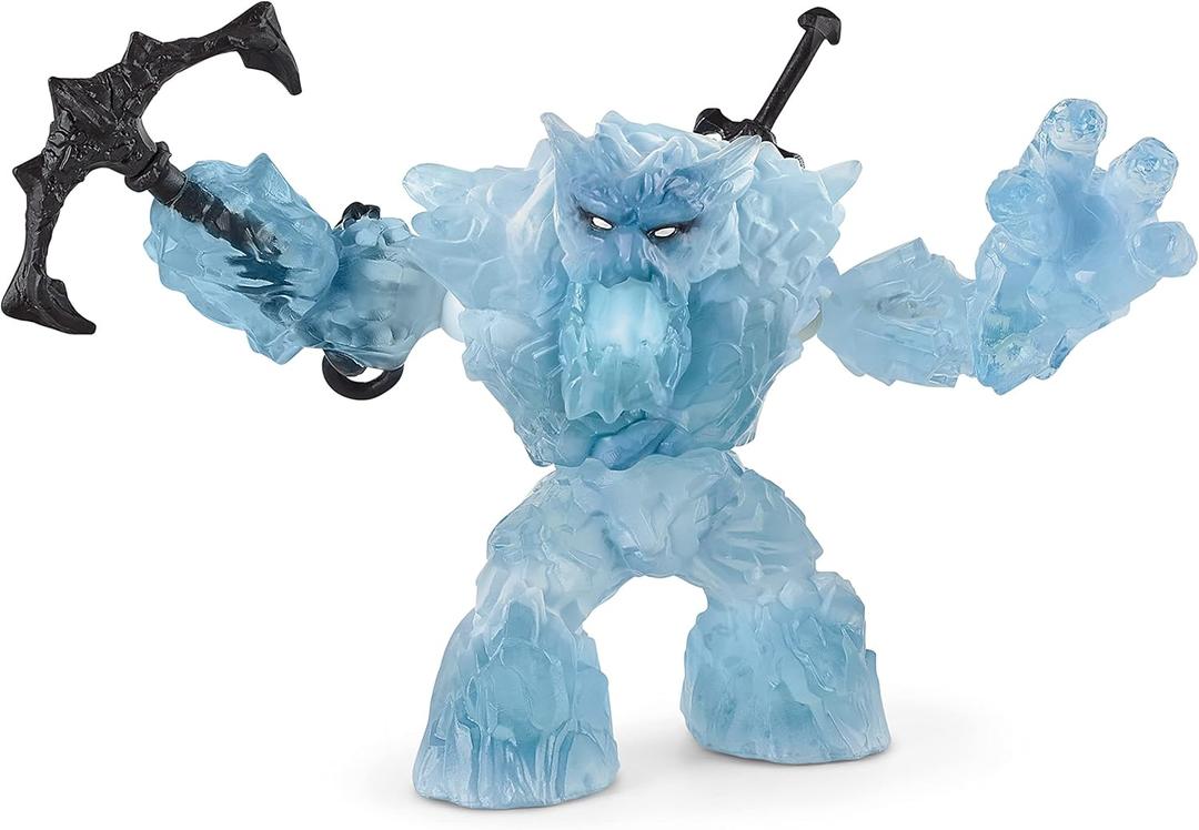 Schleich Eldrador Creatures - 2 PC, 8" Ice Monster and Weapons Toy Set - Movable Monster Action Figure for Boys and Girls - Fantasy Rock Beast Figurine - Durable Creature - Fun Toys for Kids Ages 7+ (Multi)