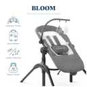 Baby Delight Bloom Baby Seat | Soothing and Adjustable Baby Chair | Portable and Compact | Charcoal Tweed