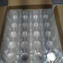 Mini 24 Count Cupcake Containers 15 Pack with 360 Pack Cupcakes Liners, Plastic Cupcake Holder, Stackable Mini Cupcake Boxes Carrier, Clear Disposable Cupcake Trays, High Dome