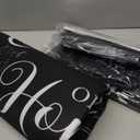 10 Pcs Farmhouse Kitchen Decor and Accessories Set 4 Kitchen Towels 2 Pot Holders 2 Oven Mitts 2 Rugs for Cooking Baking Mom Housewarming Gifts (Black, Classic Style)