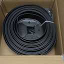 Mars Villa Landscape Edging, 4 Inch Tall 100FT Garden Border Edging Kit with 99 Anchoring Spikes, Decorative Flexible Lawn Edging Cover 75 for Lawn, Yard, Flower Bed (Black, 4IN, 100FT)