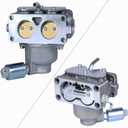 791230 Carburetor, Compatible with 407777 20-25 HP V-Twin Engine, 699709 499804 Carburetor Kit for John Deere MIA10632 LA150 LA145 LA130 L120 with Lawn Mower Air Filter