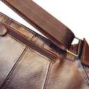 Leather Sling Bag Backpack for Men Women Crossbody Shoulder Chest Day Pack Outdoor Travel Camping Tactical Daypack