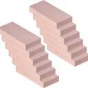 Fire Bricks, Woodstove Firebricks, High Temperature Resistant Clay Firebricks for Wood Stoves, Fireplaces, Pizza Ovens and BBQ Smokers, Size 9" X 4-1/2" X 1-1/4", Pack of 12, Red Color