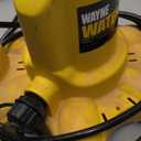 WAYNE - WaterBUG 1/6 HP 1350 GPH Submersible Pump with Multi-Flo Technology - Water Removal and Transfer Pump, Yellow