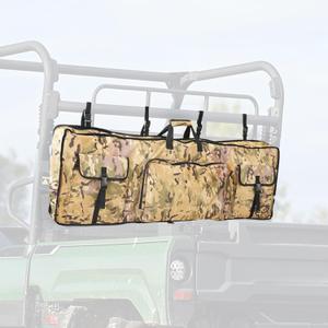 Double UTV Gun Bag Rack - Heavy Duty Waterproof Design for All-Weather Protection with Thick Foam Padding, Secure and Durable, Ideal for Outdoor Gear, Secure Storage on UTV