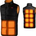 SNZ Heated Vest for Men and Women, Heated Jacket for Outdoor, Work, Camping (Without batteries) (L)
