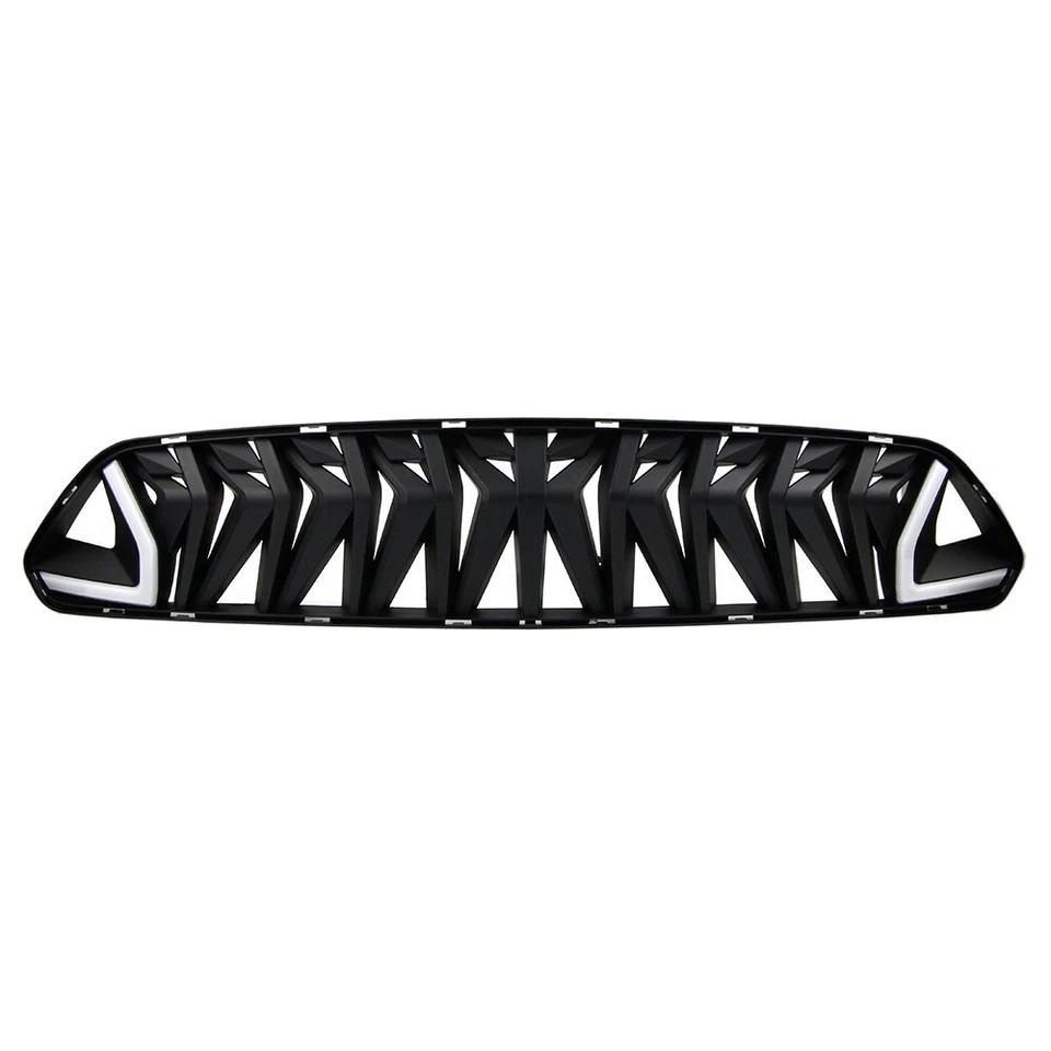 Grilles & Grille Guards - Mesh Front Bumper Upper Hood Grille Grill, Compatible with 18-23 Mustang GT EcoBoostBlack