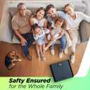 550lb Bathroom Digital Scale for Body Weight with Ultra-Wide Platform and Large LCD Display, Accurate High Precision Scale with Extra-High Capacity (Blue-black)