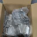 Teenyyou 100 Sets 50mm/ 2 Inch Button Press Supplies Square Button Parts DIY Fridge Magnets Craft Set Including Magnet, Metal Cover, Plastic Back Cover, Pins, Transparent Film, Blank Paper