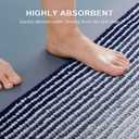 BSICPRO Bathroom Rugs and Mats Sets, 1 Piece Thick Absorbent Chenille Bath Mat Rug Set Non Slip, Soft Shaggy Bath Room Floor Mats for Bathroom, Machine Washable (16" x 24", Navy)